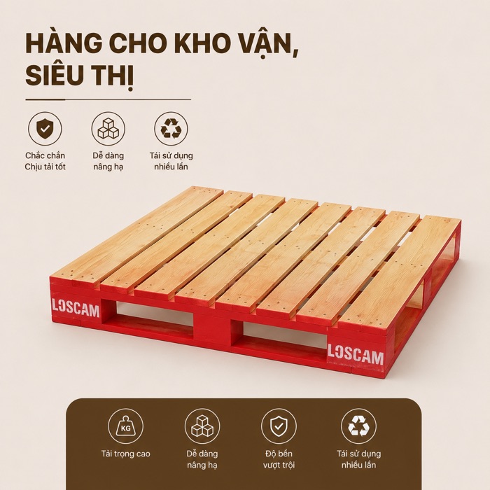 Hàng cho kho vận, siêu thị